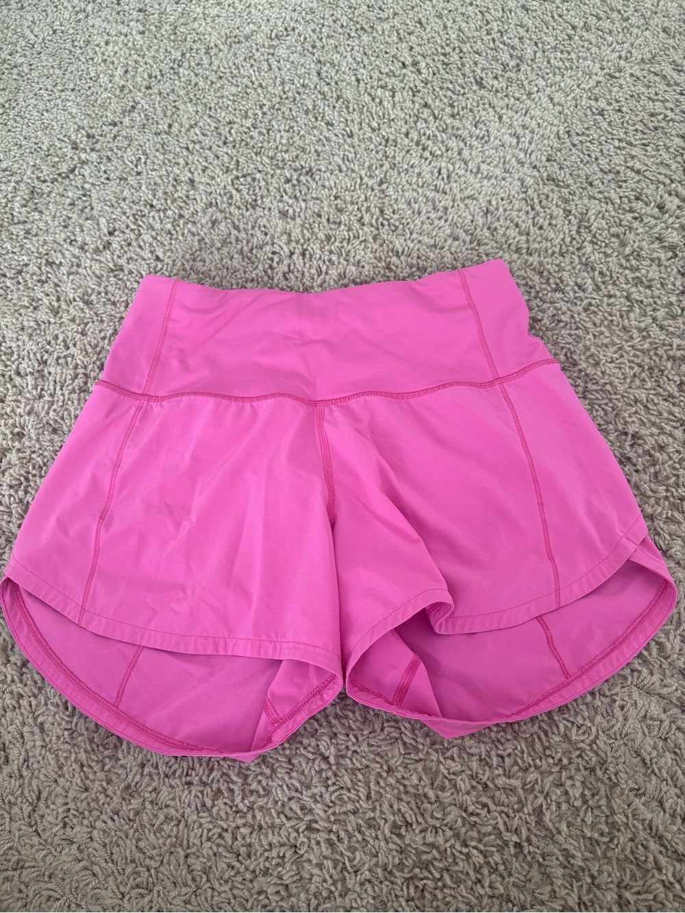 Lululemon Speed Up Pink Shorts